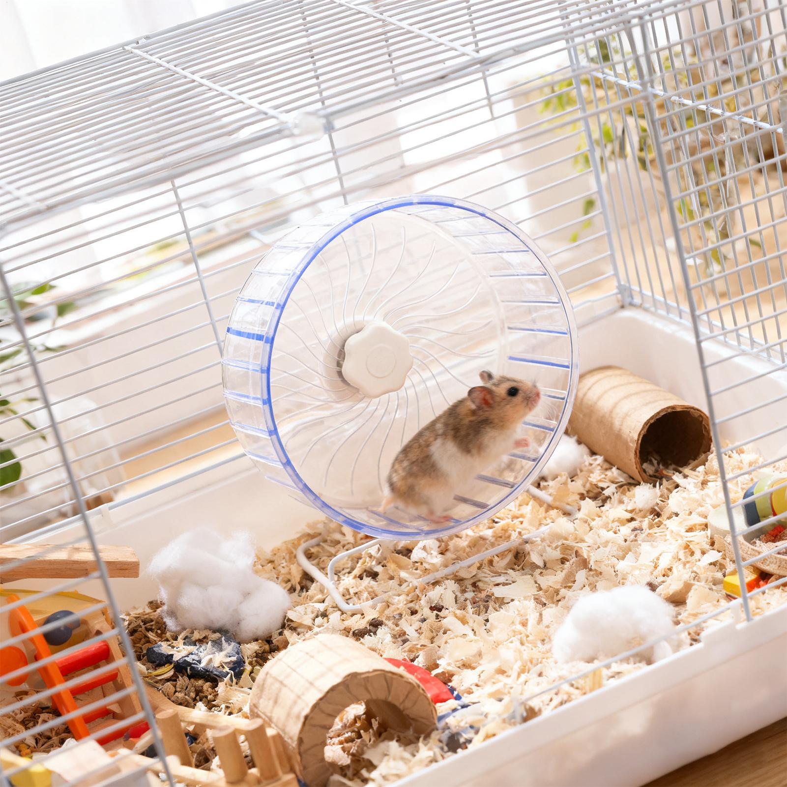 عجلة جري شفافة واسعة للهامستر، - مراجعة Hamster Cage Wheel وسعره