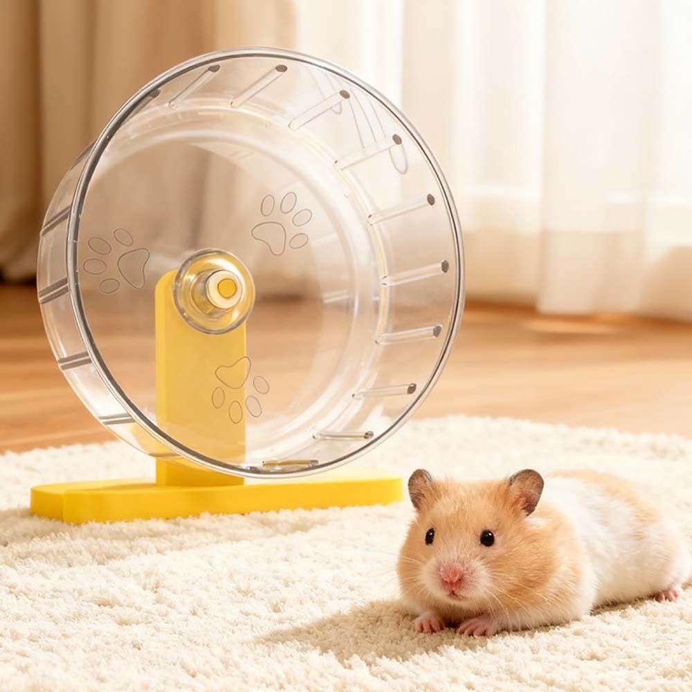 عجلة جري صامتة للهامستر سهلة ا - مراجعة Hamster Cage Wheel وسعره